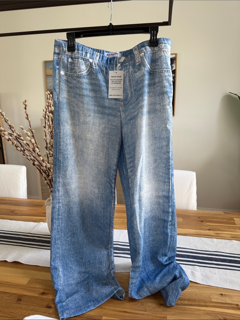 Women’s Mila Rosabella sweatpant-jeans size XL